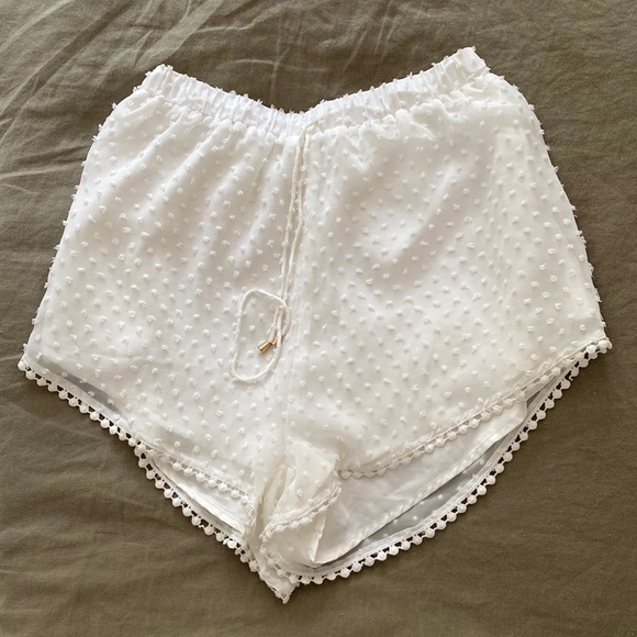 High Waist White Shorts - Picture 3 of 6